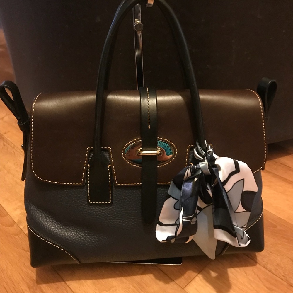 Dooney & Bourke Leather Fold Over Satchel